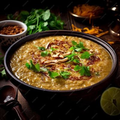  Haleem: Een romige hartige pap die je smaakpapillen zal verrassen en vermaken!