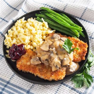  Jägerschnitzel: Een traditioneel Duits gerecht met een romige saus en knapperige champignons!